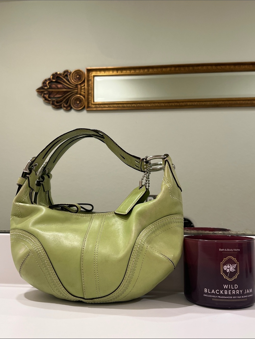 Vintage Coach soho leather hobo bag